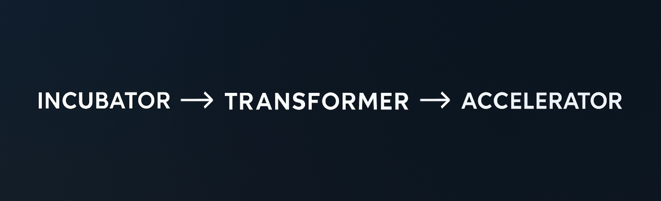 The Founder Journey: Incubator → Transformer → Accelerator